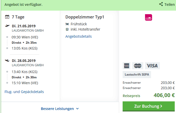NEUERÖFFNUNGS PREIS BEI HOLIDAYCHECK - Screenshot NEUERÖFFNUNGS PREIS BEI HOLIDAYCHECK - Screenshot