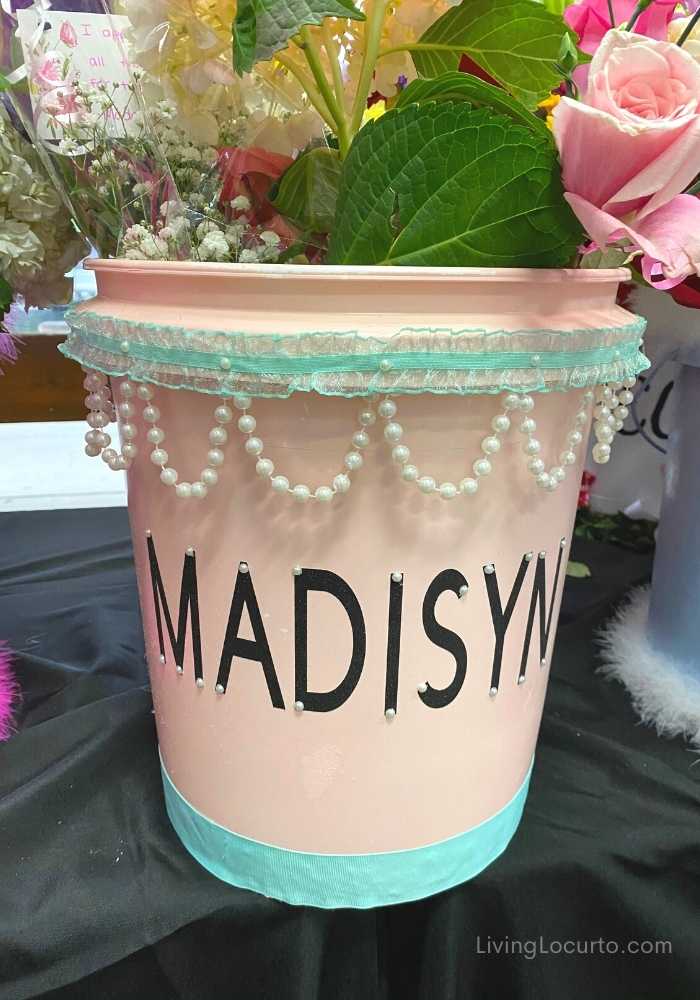 Cheer and Dance Performance Flower Buckets Crafts