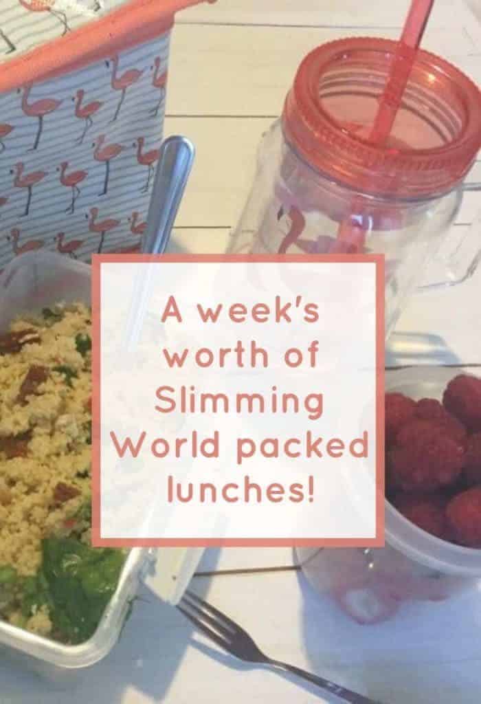 A week's worth of Slimming World friendly packed lunches.... The
