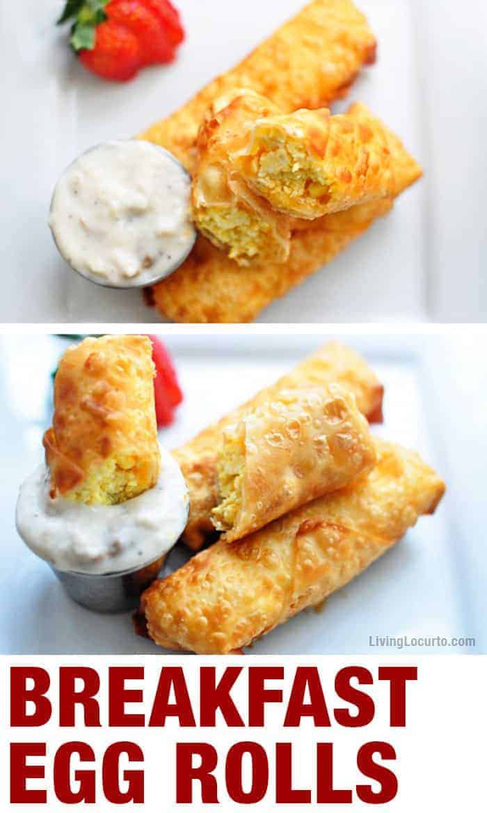 Breakfast Egg Rolls with Sausage Gravy Easy Brunch Recipe