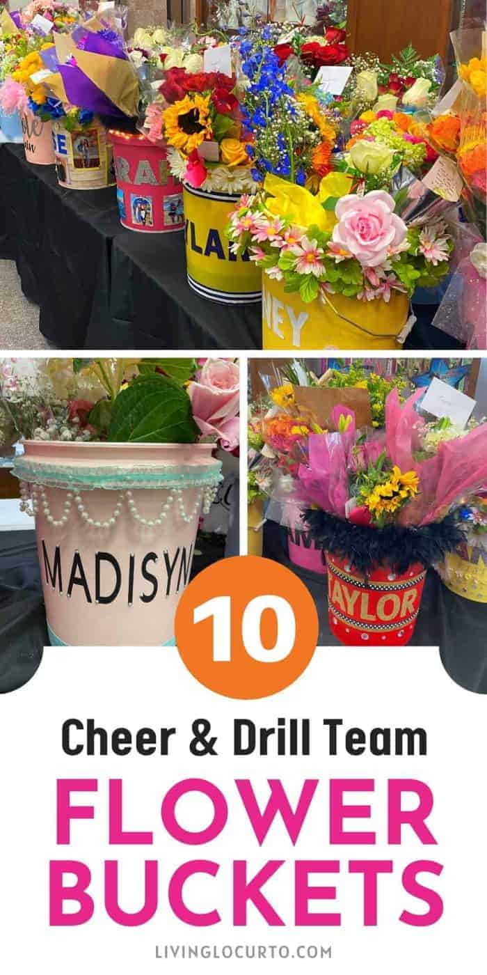 Cheer Drill Team Flower Buckets Team Ideas