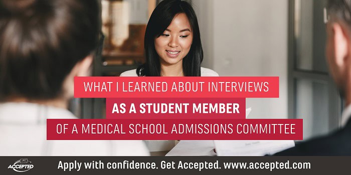 What I Learned As A Student Member Of A Medical School Adcom Accepted