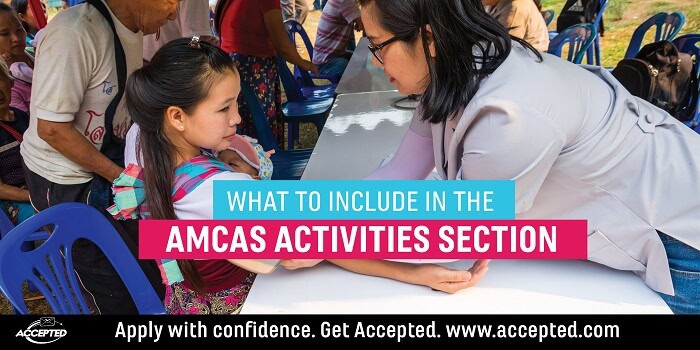 What to Include in the AMCAS Work and Activities Section