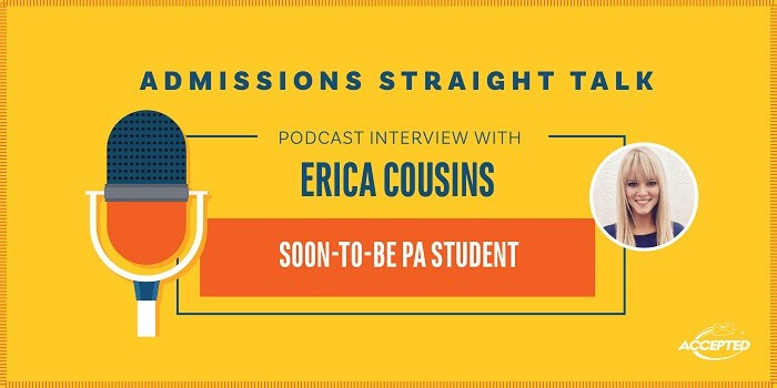 Listen to our podcast interview with Erica Cousins, soon-to-be PA student!