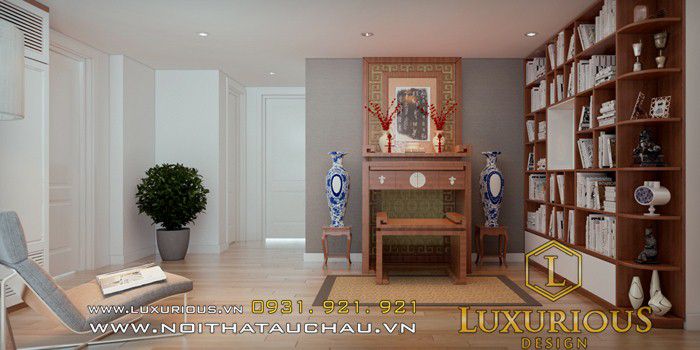 Mẫu thiết kế phòng thờ xây dựng