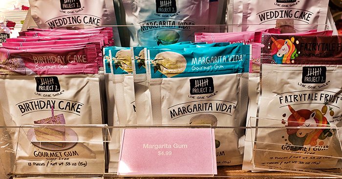 bags of gourmet gum at the Candytopia gift shop