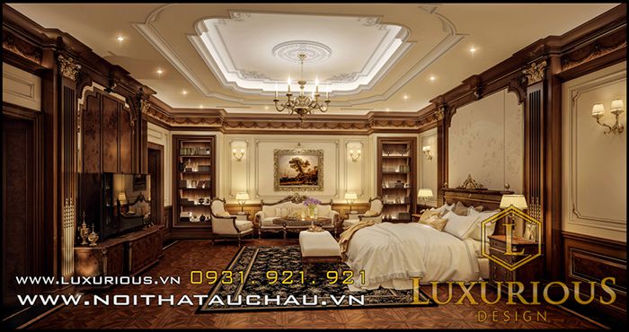Thiết kế phòng ngủ tân cổ điển