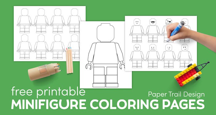 Free Printable Lego Coloring Pages | Paper Trail Design