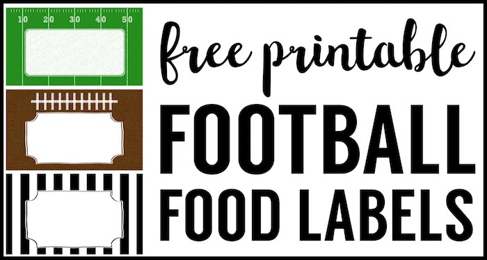 Football Food Labels Free Printable Paper Trail Design Football Food Labels Free Printable Paper Trail Design
