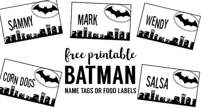 Batman Name s Free Printable Paper Trail Design Batman Name s Free Printable Paper Trail Design