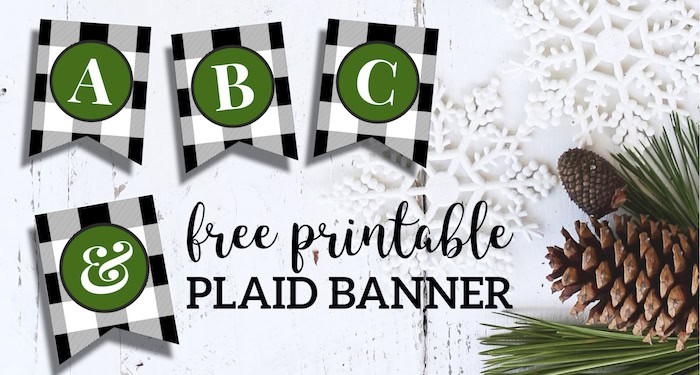 Free Printable Christmas Banner Letters Template | Paper Trail Design