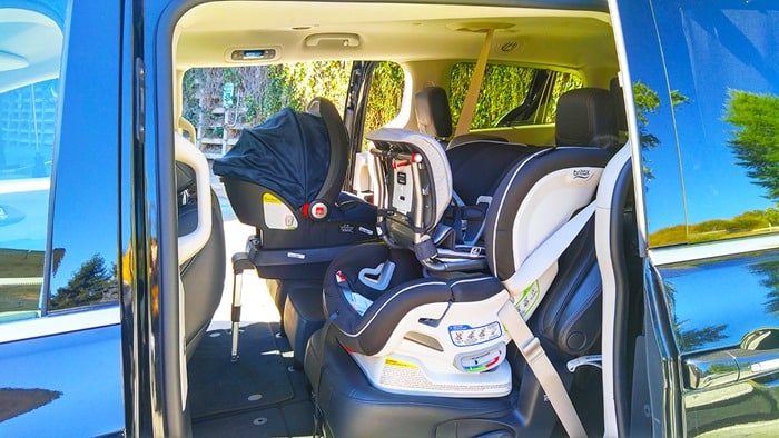 Consumer Reports Ambassadors HQ Tour 2016 - van with child safety seats being tested 2 Consumer Reports Ambassadors HQ Tour 2016 - van with child safety seats being tested 2