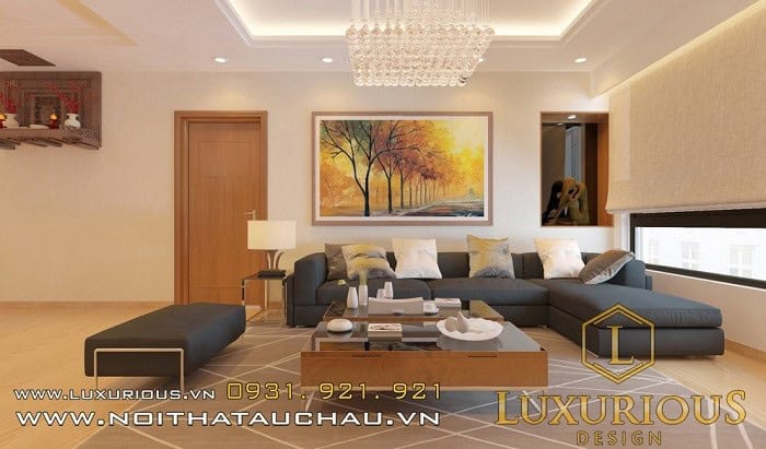Phòng khách nhà ống cấp 4 hiện đại