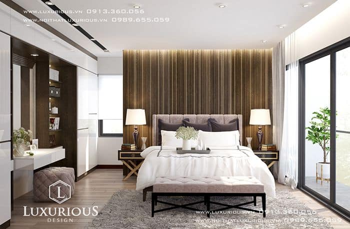 Mẫu nội thất phòng ngủ 15m2