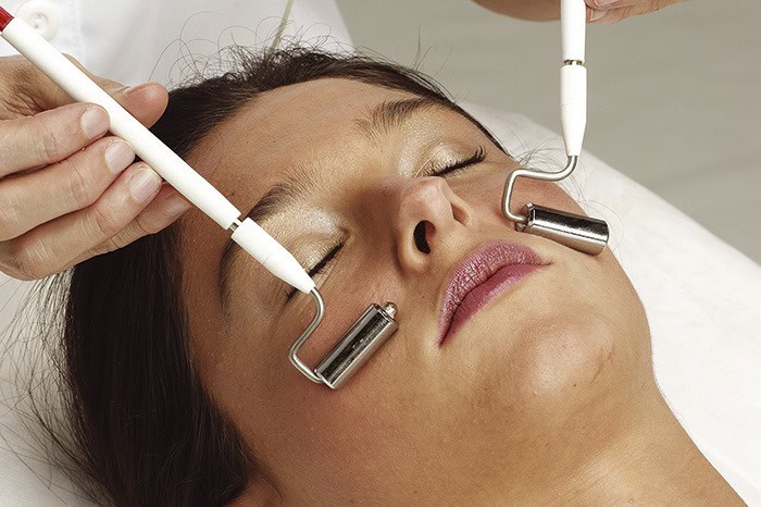 corriente galvánica facial