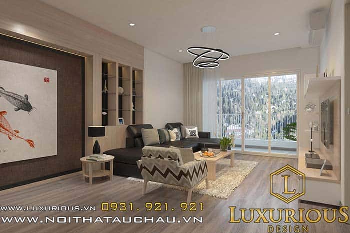 Mẫu thiết kế phòng khách chung cư cao cấp