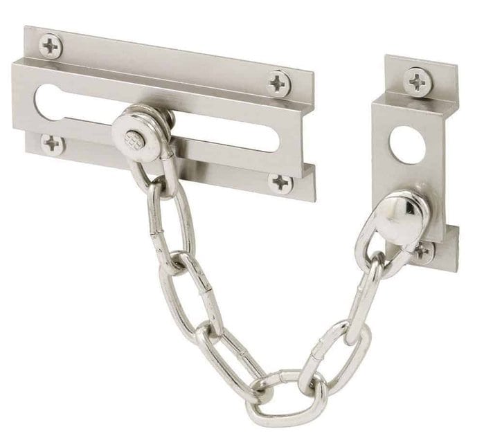 silver chain door locks
