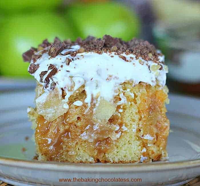Apple Caramel Toffee Cake