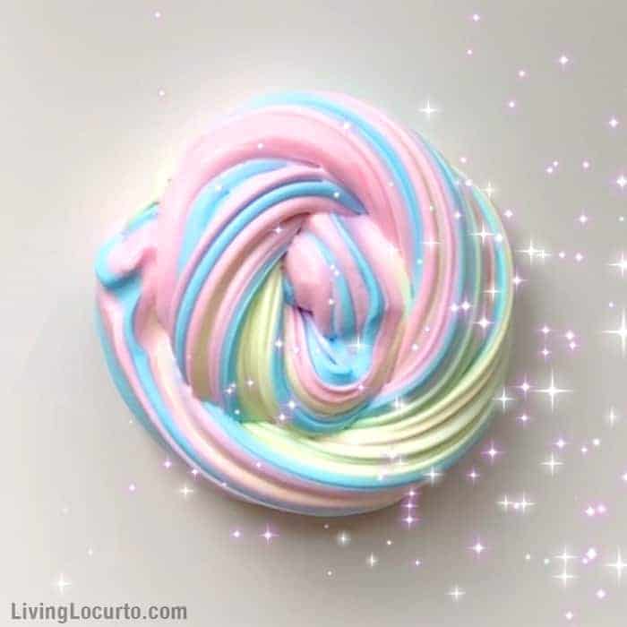 fluffy slime recipe unicorn slime video tutotrial living locurto