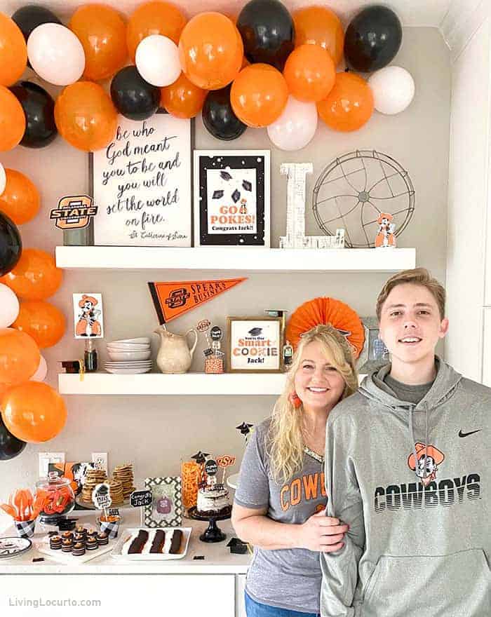 Graduation Party mom and son