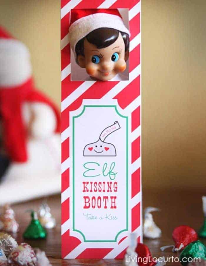 Elf on the Shelf Arrival Idea Kissing Booth Elf on the Shelf Arrival Idea Kissing Booth