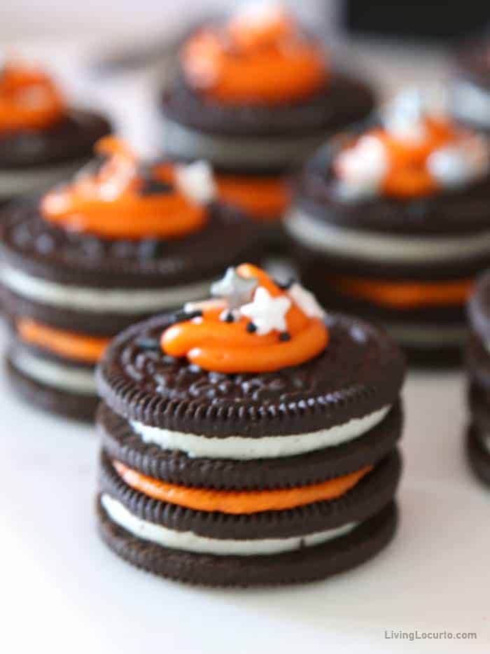 Orange and Black OREO cookies
