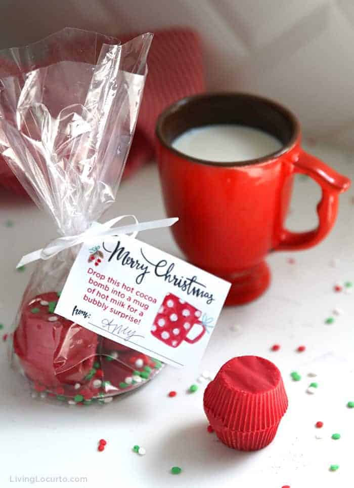 Hot Chocolate Bombs Recipe with Free Printable Gift Tags Living Locurto