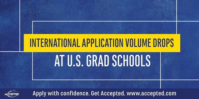 International Application Volume Drops at U.S. Grad Schools
