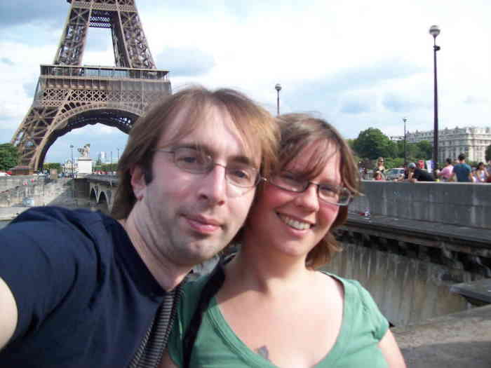 A photo of me in Paris with my boyfriend