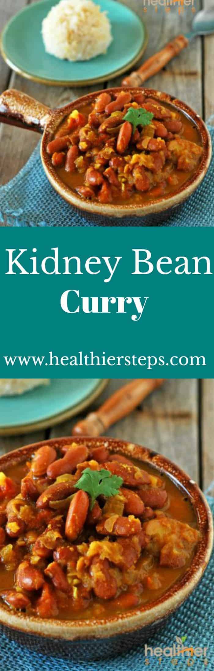 Kidney Bean Curry (Vegan, Glutenfree) Healthier Steps