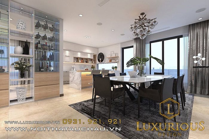 Thiết kế nội thất phòng ăn chung cư 50m2 Thiết kế nội thất phòng ăn chung cư 50m2
