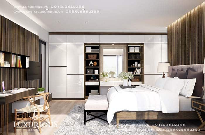 Mẫu giường gỗ hiện đại đẹp