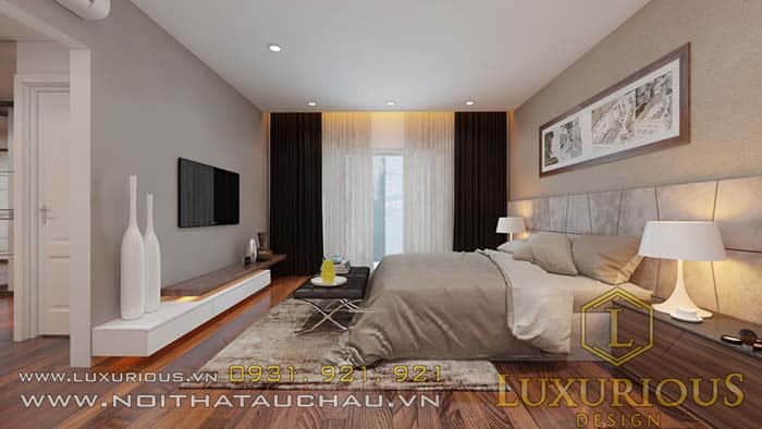 Thiết kế phòng ngủ biệt thự Vincom Village