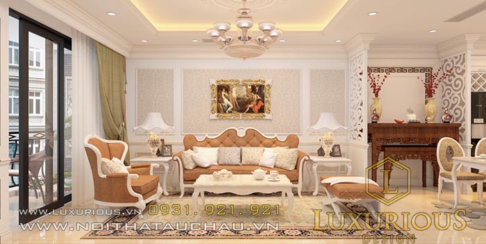 Mẫu thiết kế nội thất chung cư tân cổ điển
