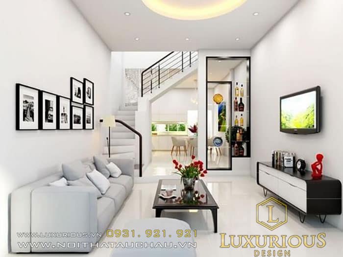 Thiết kế phòng khách theo cấu trúc