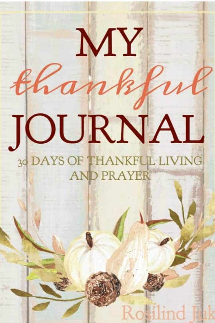 The My Thankful Journal is a 30 page journal with room for Scripture writing, listing things you are thankful for, and prayer journaling. #alittlerandr #thanksgiving #journaling #prayer #Bibleverses