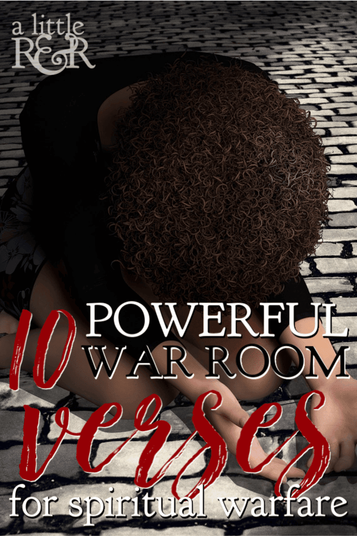 When you're encountering spiritual warfare, take these 10 powerful verses to your war room. | A Little R & R | Rosilind Jukić | Christianity | Christian living | Christian blog | Christian faith | Spiritual Warfare | Quiet Times | #christianblog #christianfaith #christianliving #spiritualgrowth #warroom #warrior #spirituawarfare #Bible #God #Jesus #momlife #mom #quiettime #SOAK #biblejournaling #biblestudy