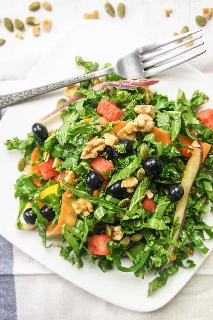 Watermelon Blueberry Salad
