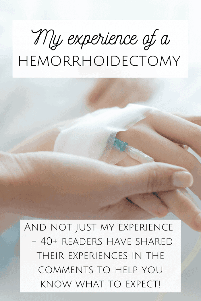 My experience of a hemorrhoidectomy.... The Diary of a Frugal Family