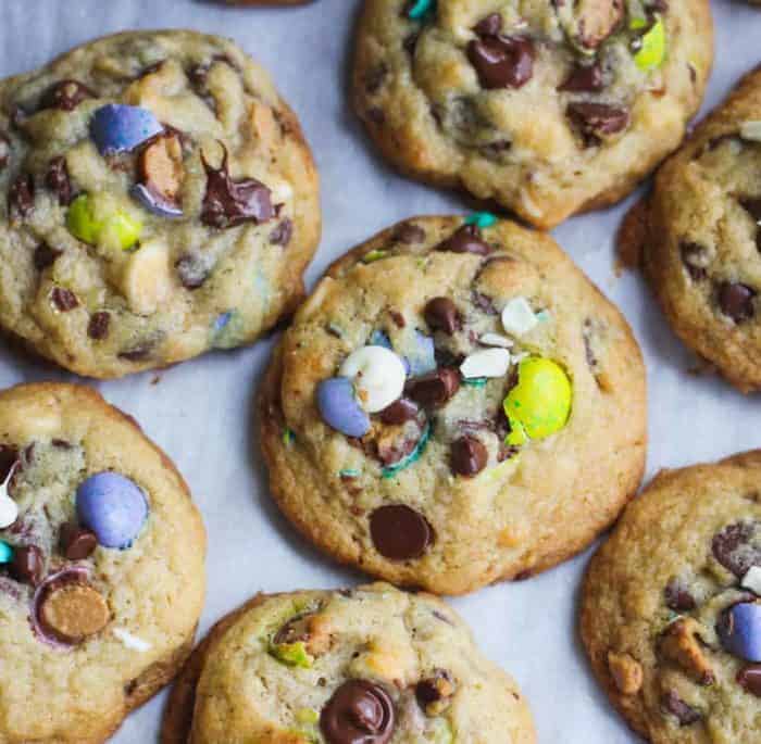 Cheesecake Pudding {Chocolate Chip, M&M} Cookies @ The Baking ChocolaTess