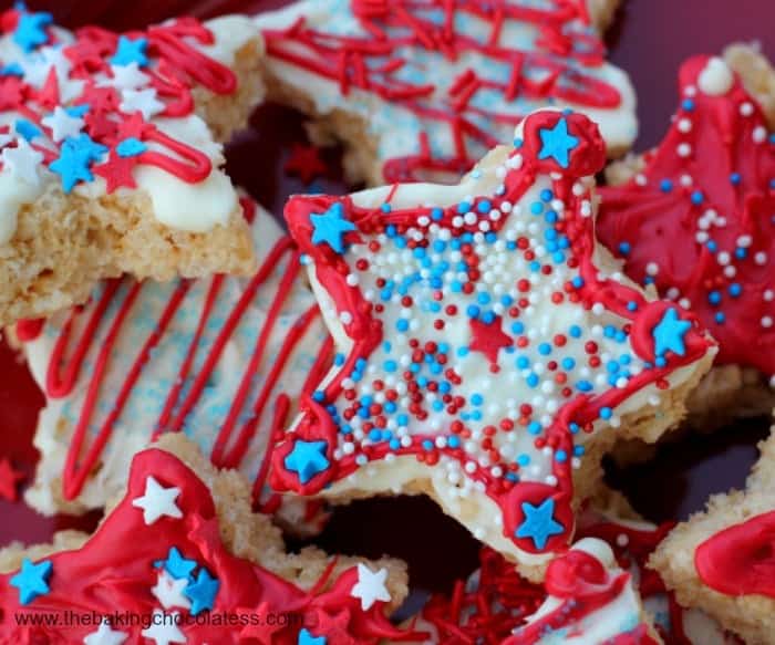 Patriotic Rice Krispies