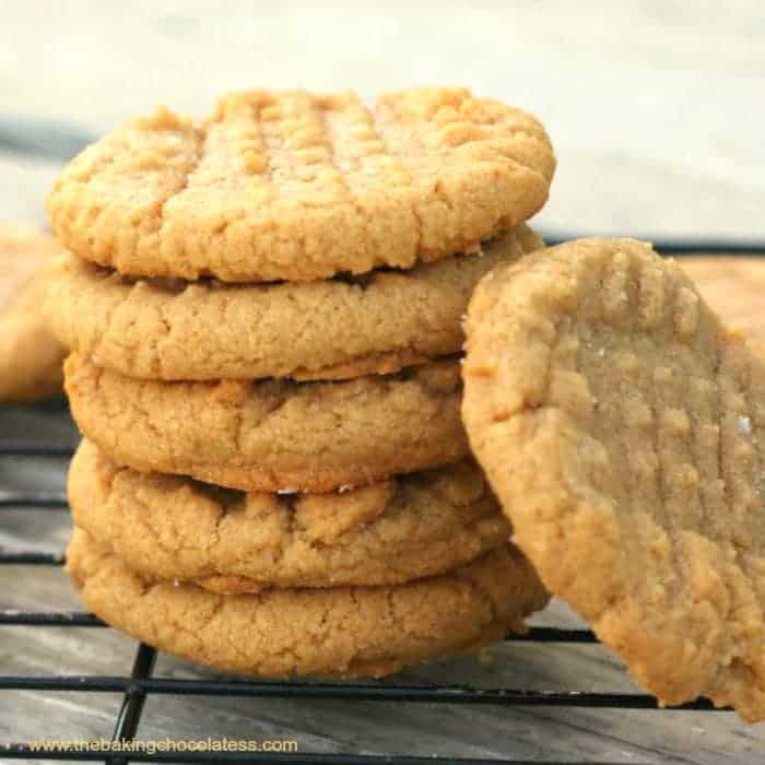 3 Ingredient Peanut Butter Cookies