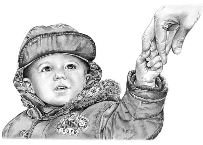 Child Portrait Drawings By Angela Of Pencil Sketch Portraits