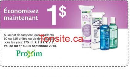 Proxim: Coupon rabais de 1$ sur les tampons démaquillants ou de démaquillant pour les yeux RÉSÉRVÉ reserve - Proxim: Coupon rabais de 1$ sur les tampons démaquillants ou de démaquillant pour les yeux RÉSÉRVÉ