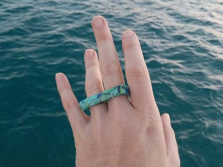 Recycled ocean plastic jewelry clearance