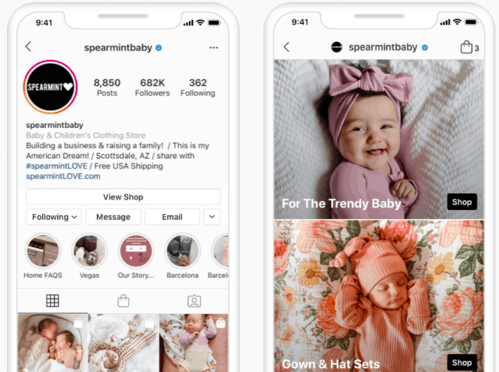 instagram shops