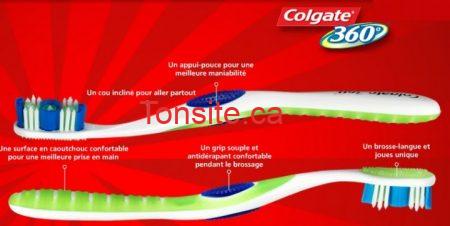 Brosse à dents Colgate 360 à 2.99$ après coupon à imprimer! colgate360 - Brosse à dents Colgate 360 à 2.99$ après coupon à imprimer!