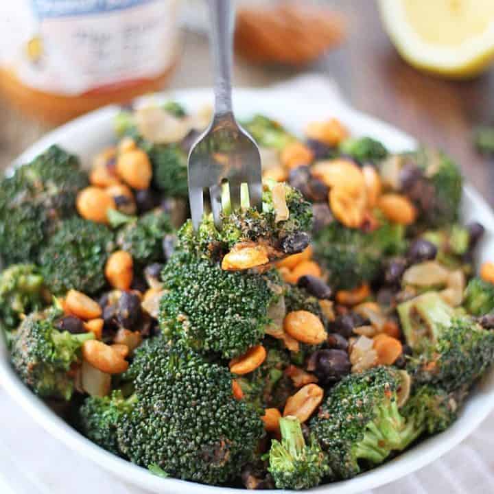 Spicy Peanutty Broccoli