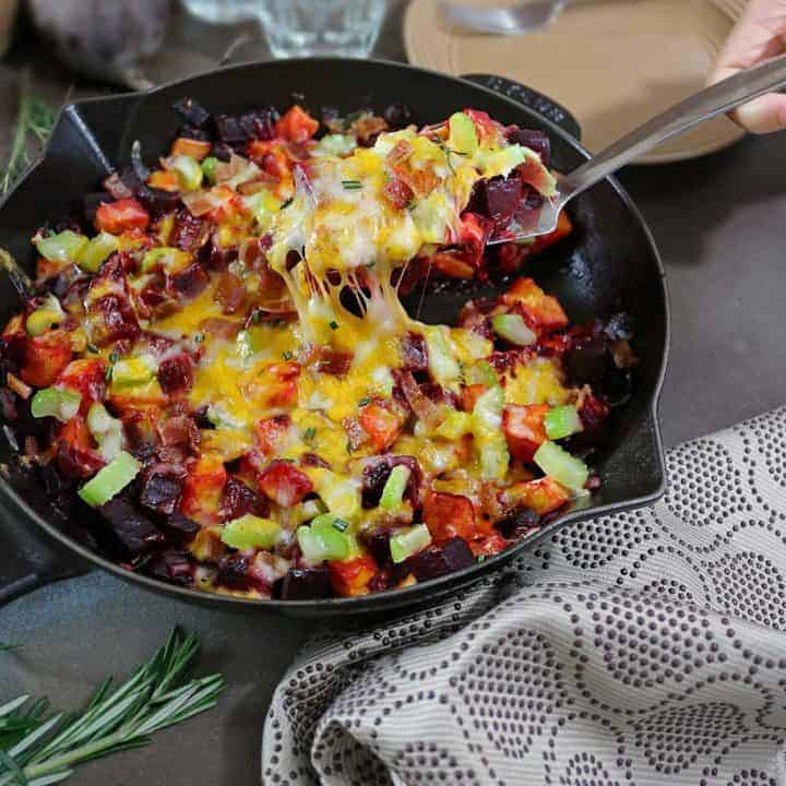 Cleaning Your Cast Iron Skillet After Cheesy Bacon Braised Beets
