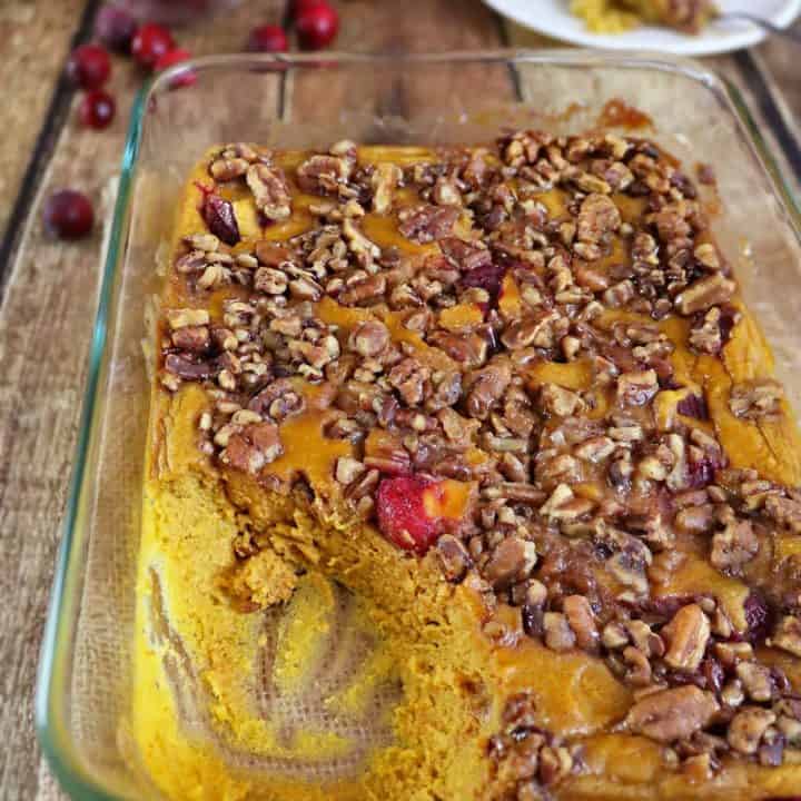 Sweet Potato Cranberry Soufflé